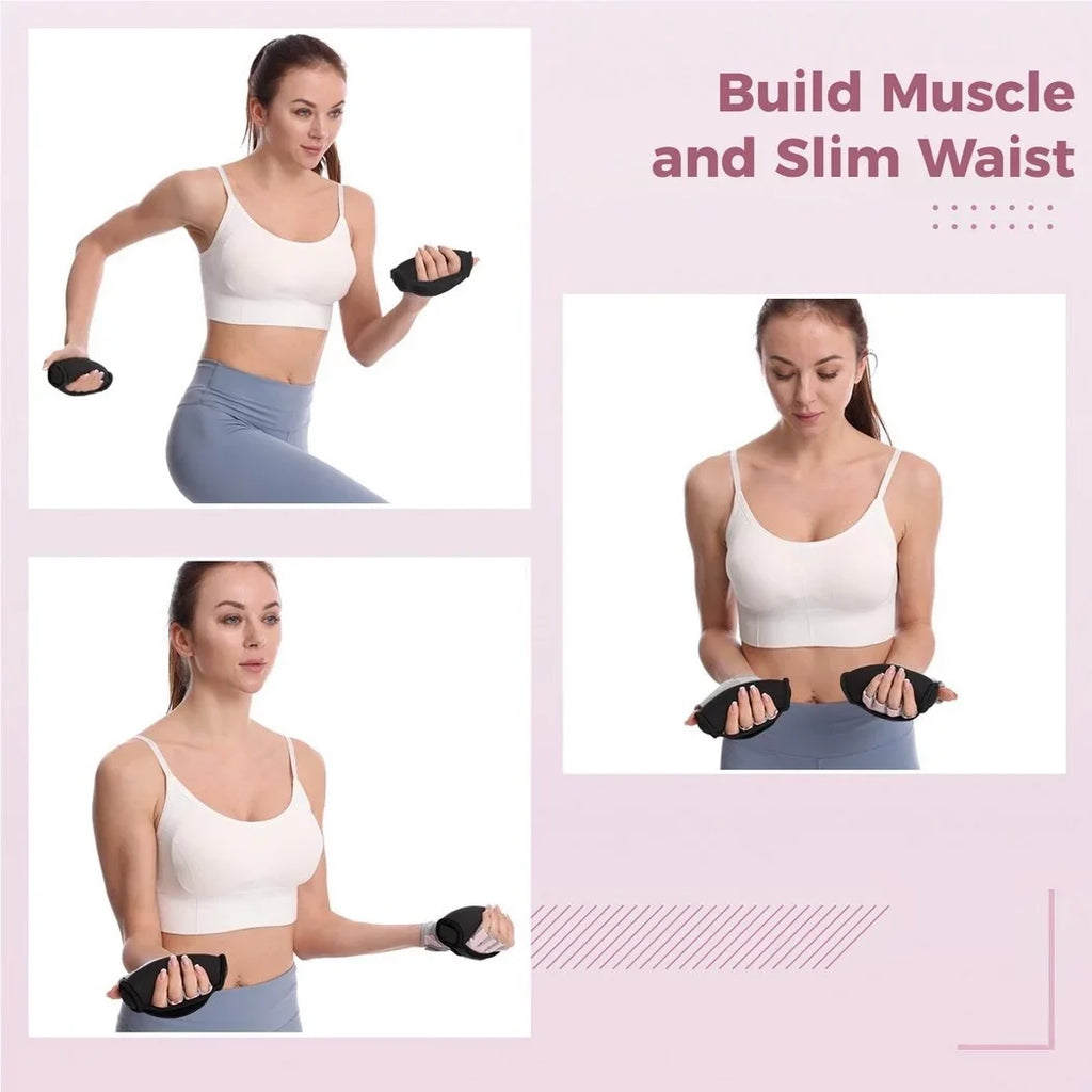 2lbs / 0.9kg. Dumbbell Hand Weight Set of 2, Adjustable Dumbbell Walking Hand Weight Sets with Hand Strap for Running, Jogging, Physical Therapy for Women and Men