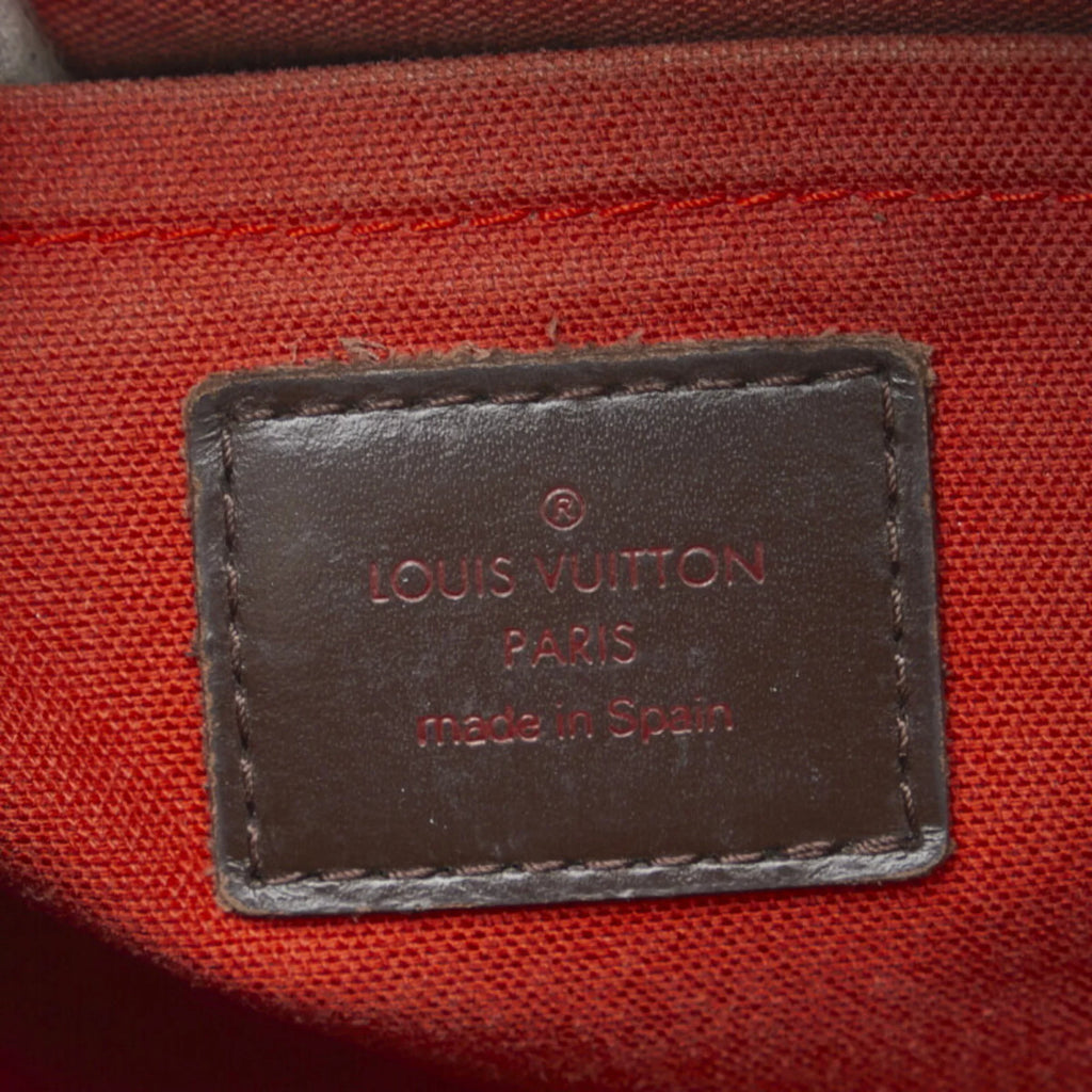 Pre-Owned Louis Vuitton Damier Rivera MM Handbag Boston Bag N41434 Ebene Brown PVC Leather Women's LOUIS VUITTON (Fair)