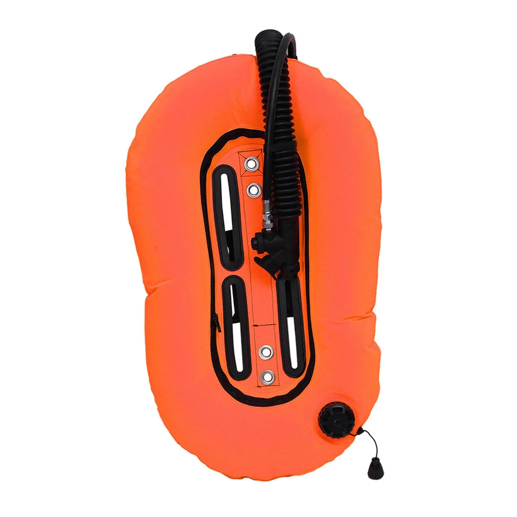 yotijar Diving Snorkeling Donut Wing Single Tank Scuba BCD Set for Freediving Diving Orange