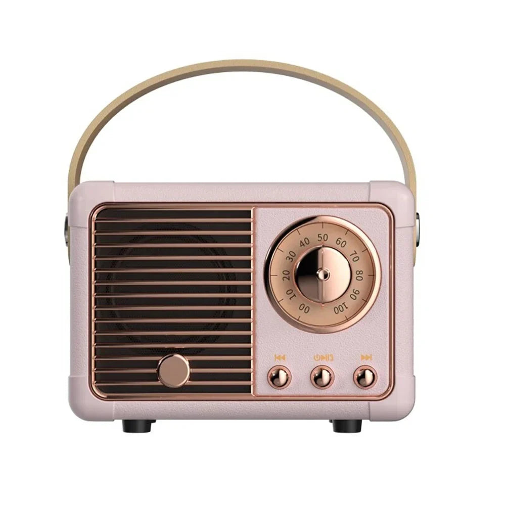 Outdoor Portable Mini Cute Creative Retro Radio High superior Smart Speaker Wireless Card Subwoofer Music Box