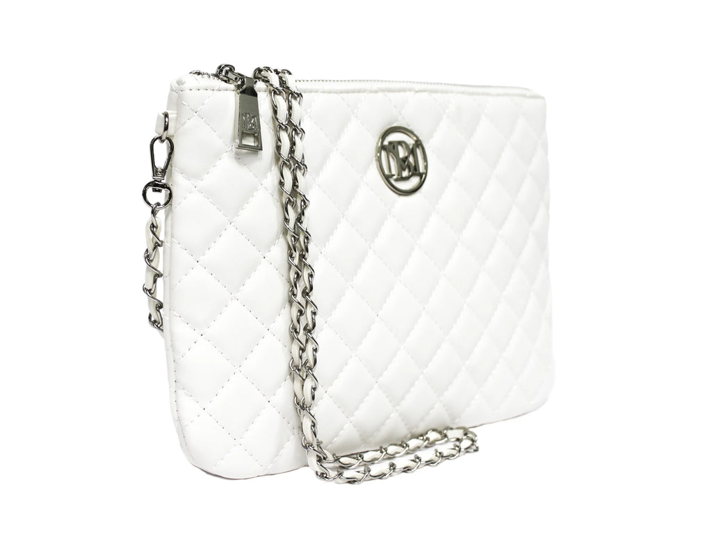 Badgley Mischka Off-White Wallet Size Body Bag