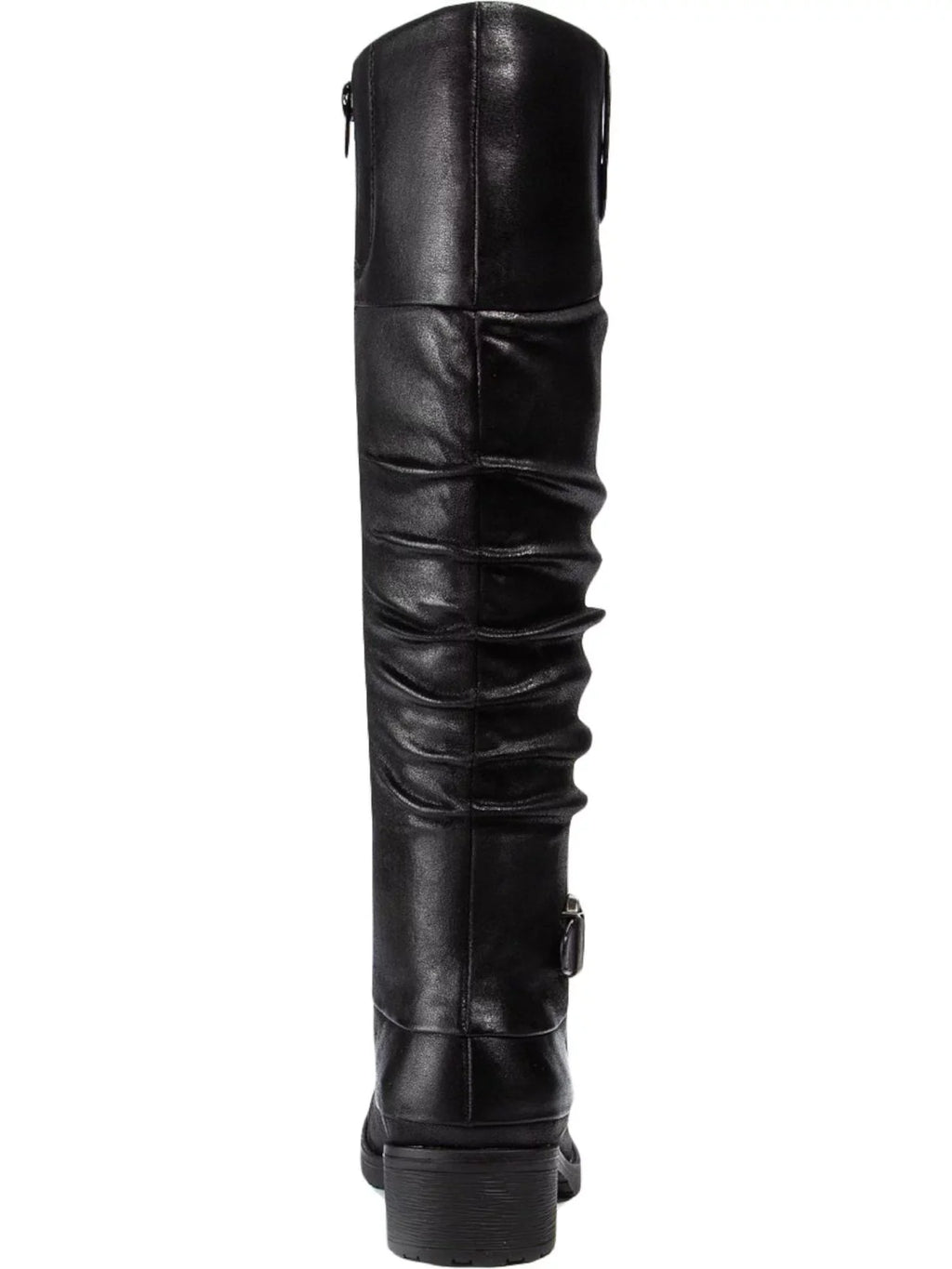 BARETRAPS Womens Black Stretch Gore Side Pull Tab Buckle Accent Cushioned Onika Round Toe Block Heel Zip-Up Boots Shoes 10 M