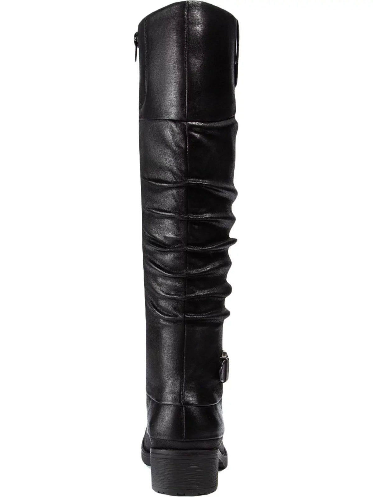BARETRAPS Womens Black Stretch Gore Side Pull Tab Buckle Accent Cushioned Onika Round Toe Block Heel Zip-Up Boots Shoes 10 M