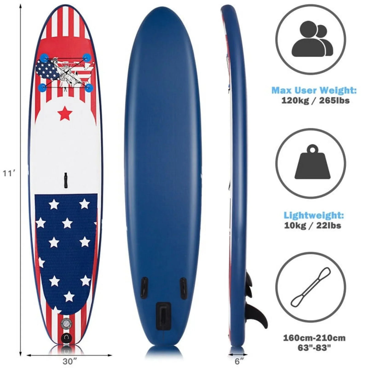 Premium Inflatable Stand Up Paddle Board - Comes with a carry backpack for transportation - 24.0 - Discover ultimate stability and versatility on the moisture!