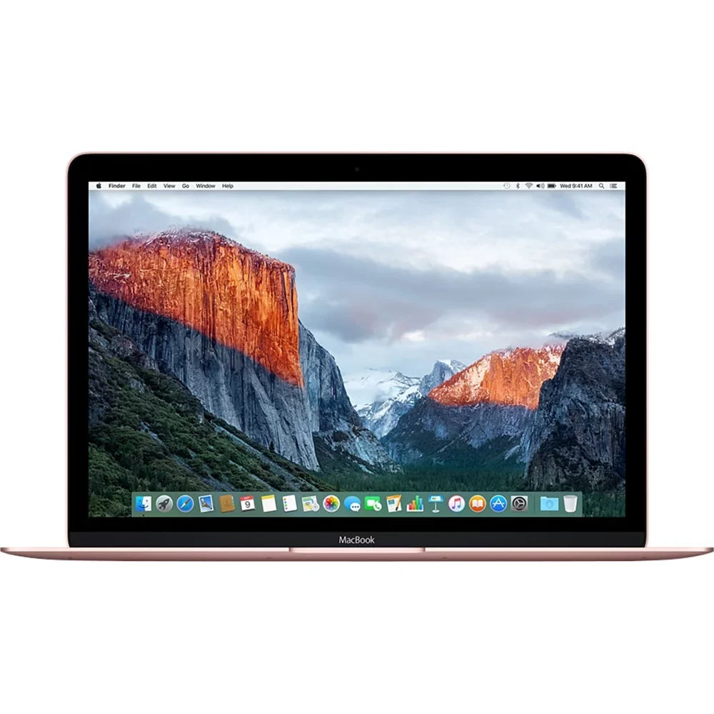 MacBook Laptop 12",  Core m3-6Y30, 8GB RAM, 256GB SSD, Mac OS X 10.11, Rose Gold, MMGL2LL/A (Used)