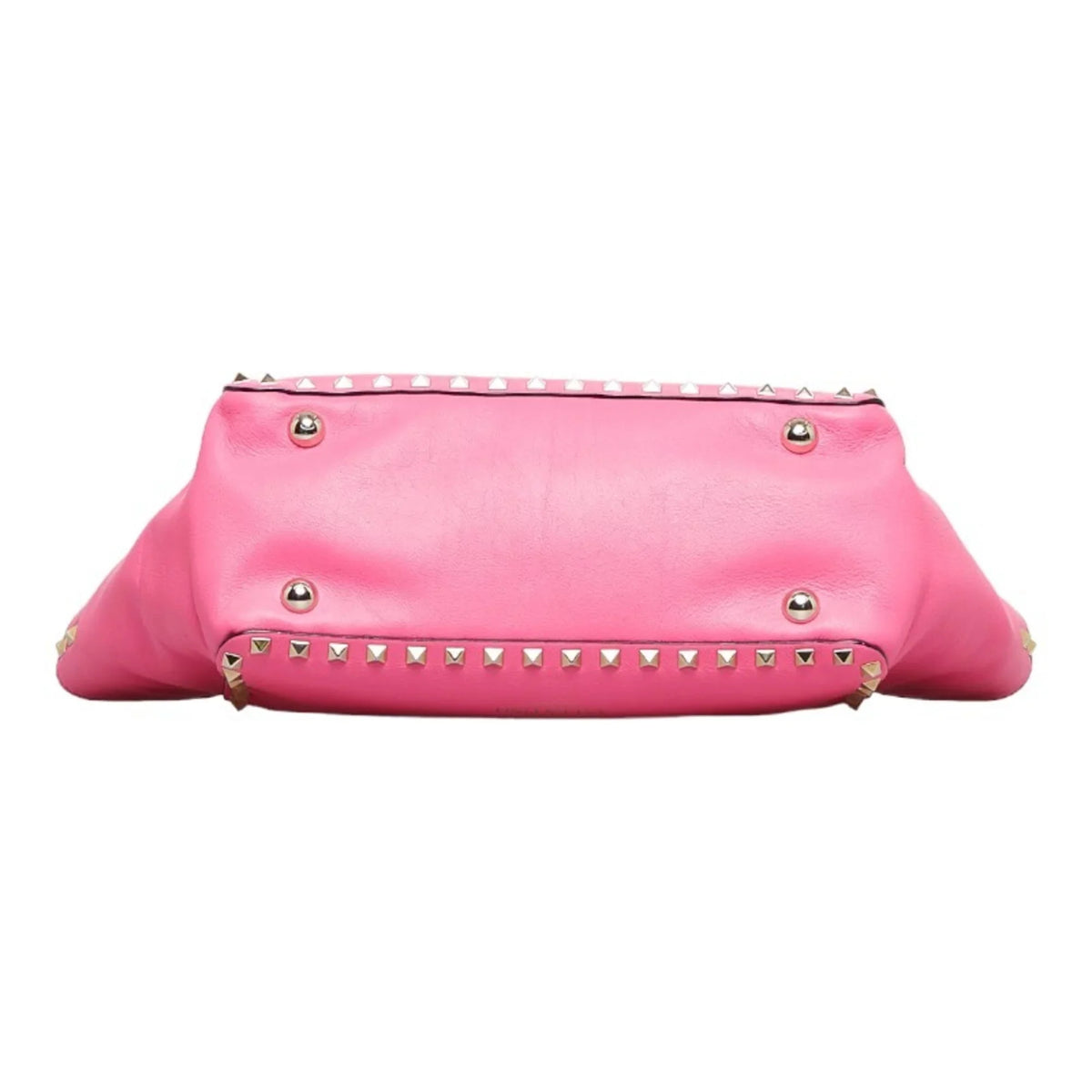 Pre-Owned Valentino Rockstud handbag shoulder bag pink leather ladies VALENTINO (Good)