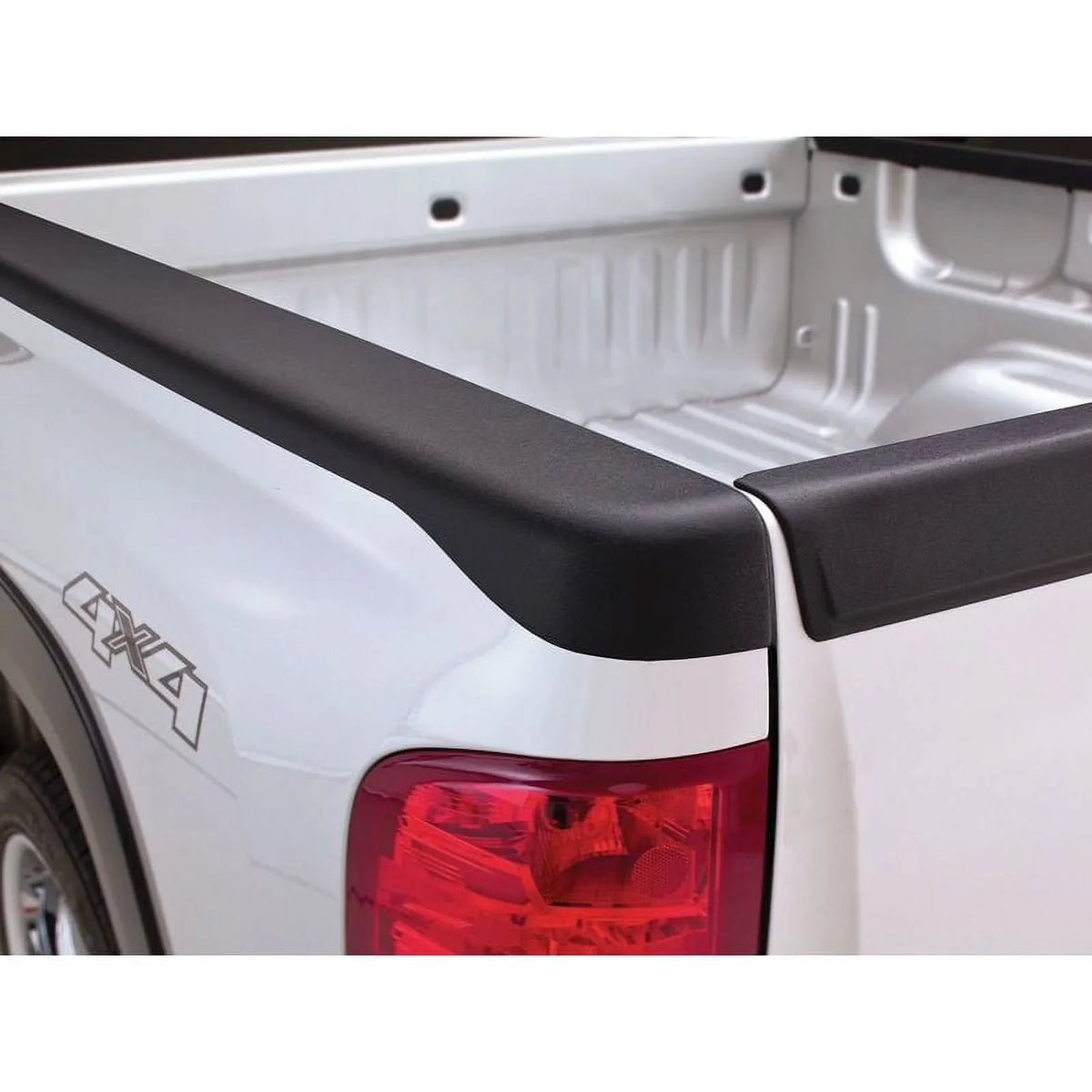 Bushwacker by RealTruck Ultimate BedRail Caps - SmoothBack w/o Stake Holes|2-Pc, Black, Smooth|28509|appropriate with 1993-2011  Ranger w/ 6' Bed; 1994-1997 Mazda B4000 w/ 6' Bed (Exc STX Models)
