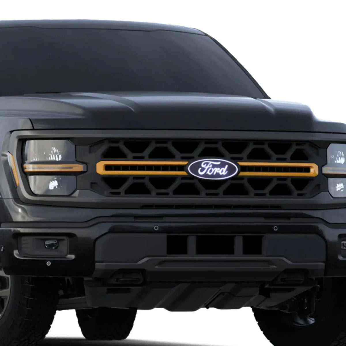 Putco 2024  F-150 Front Emblem - With camera cutout (With Spray washer)
