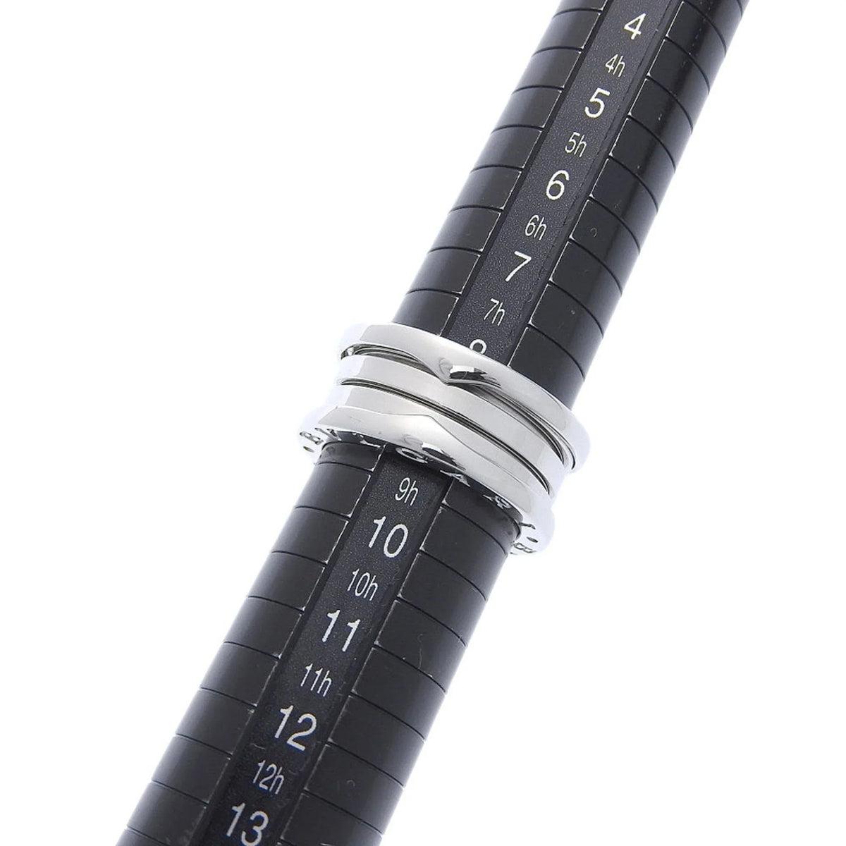 8.5 White Gold (Good). Pre-Owned Bulgari BVLGARI B-ZERO1 B Zero One Ring 3 Band K18WG #49 No