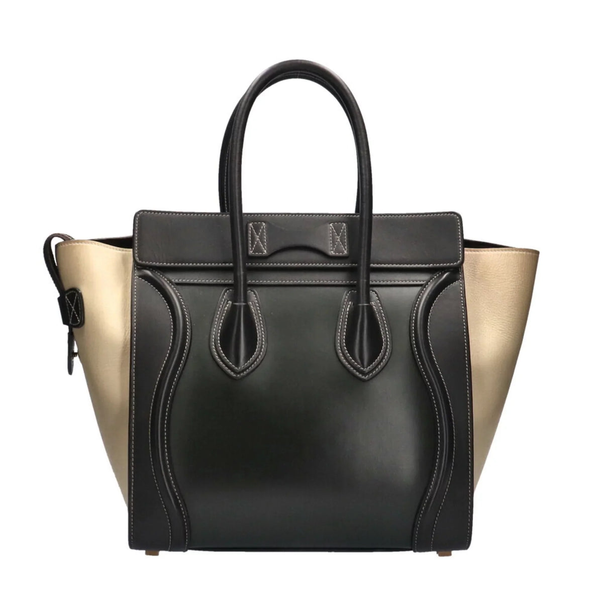 Pre-Owned Celine CELINE Micro Shopper Luggage Handbag Calf Ladies (Good)