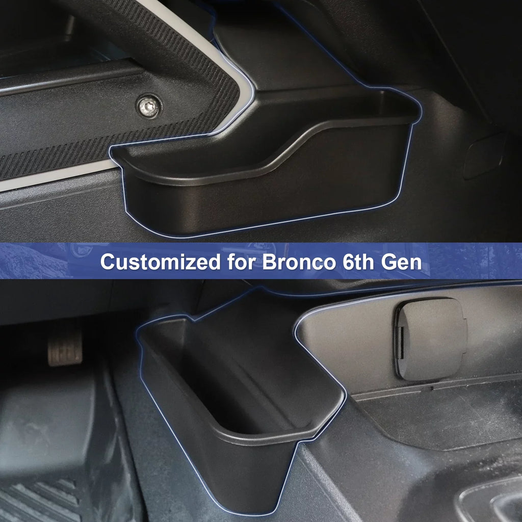 MFC Gear Shifter Storage Box Side Pocket appropriate with for 2021 2022  Bronco Accessories 2/4D