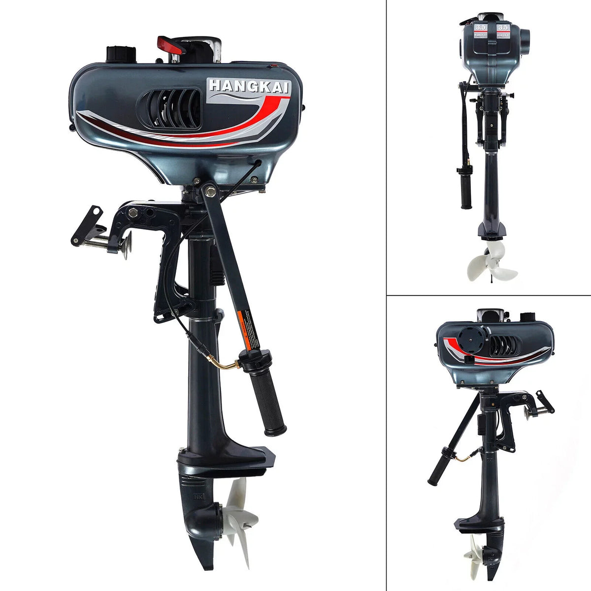 2-Stroke 3.5HP Outboard Motor Fishing ship Petrol Engine CDI System 10 Km / H