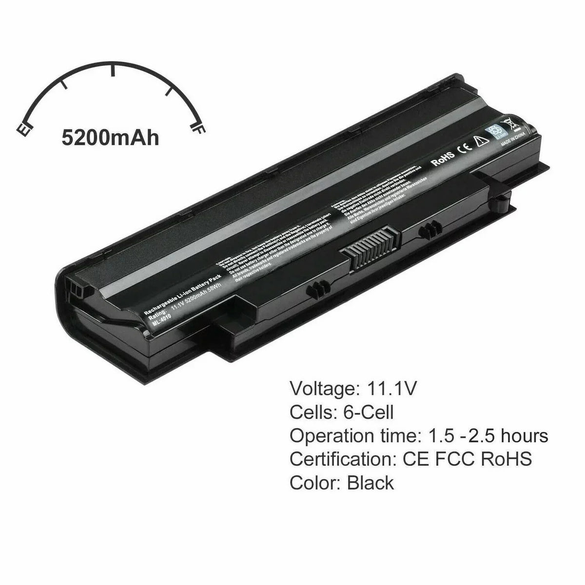 Battery For  Inspiron 15r 17r 14r 13r N5110 N5010 N4110 N4010 N7110 N3010