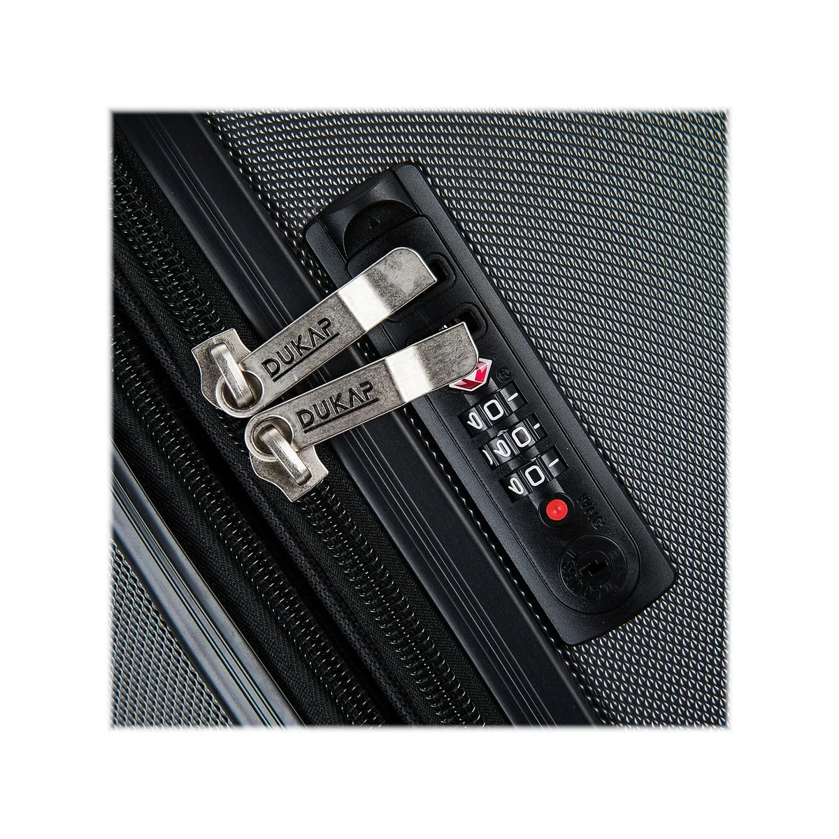 DUKAP Intely 2-Piece Plastic Luggage Set Gray (DKINT0SM-GRE)