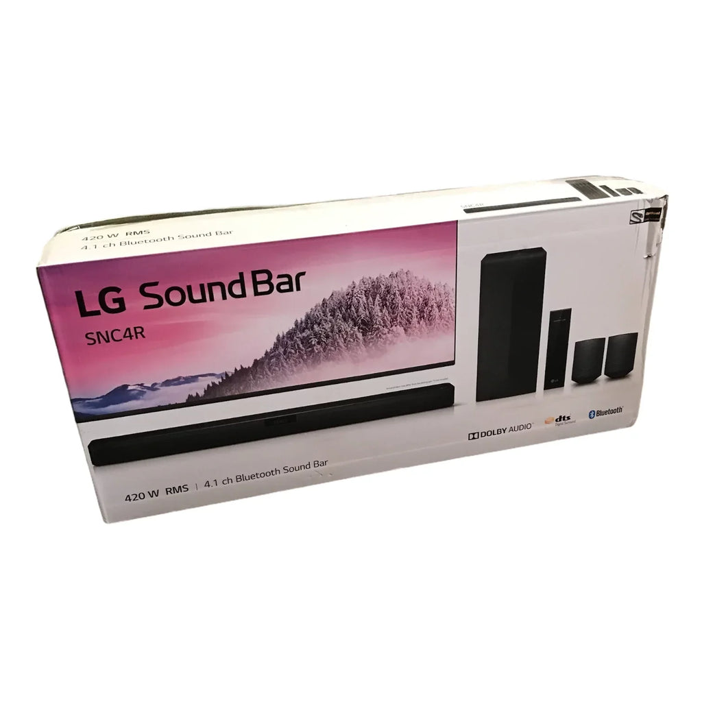 SNC4R 4.1 Channel Soundbar with Surround Sound Speakers, Black