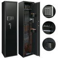 SULIVES 5-7 Gun Safes: Rifle, Shotgun Security with Password Lock, Quick Access Cabinet, Removable Shelf, Thickened Design and Bullet Rack