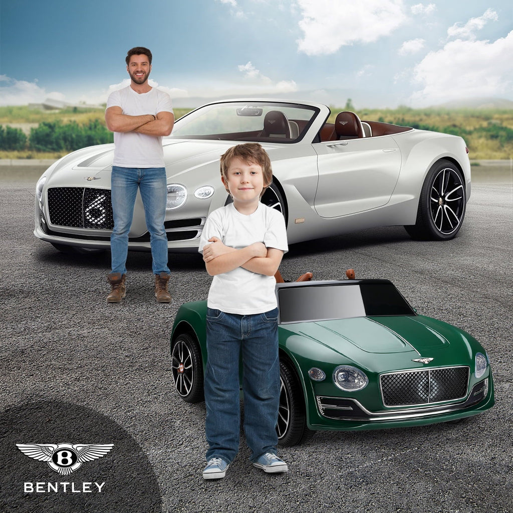 LISUEYNE Official Licensed Bentley Ride on Car, 12V Electric Car for Boys Girls Age 3+, Ride on Car with Remote Control, Music, Green