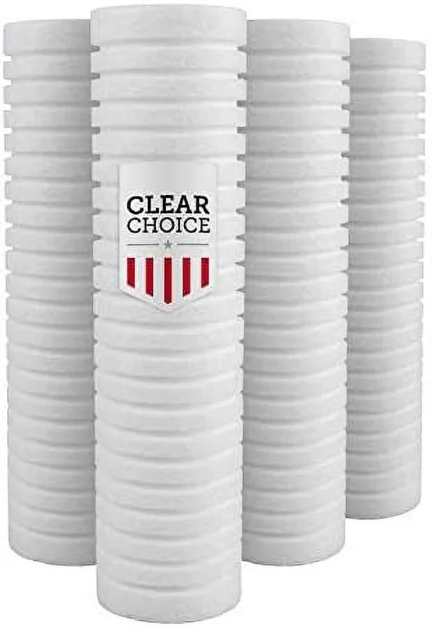 Sediment moisture Filter 5 Micron 10 X 2.50" aqua Filter Cartridge Replacement 10 Inch RO System DEV9109-08, AP110, 4-Pk