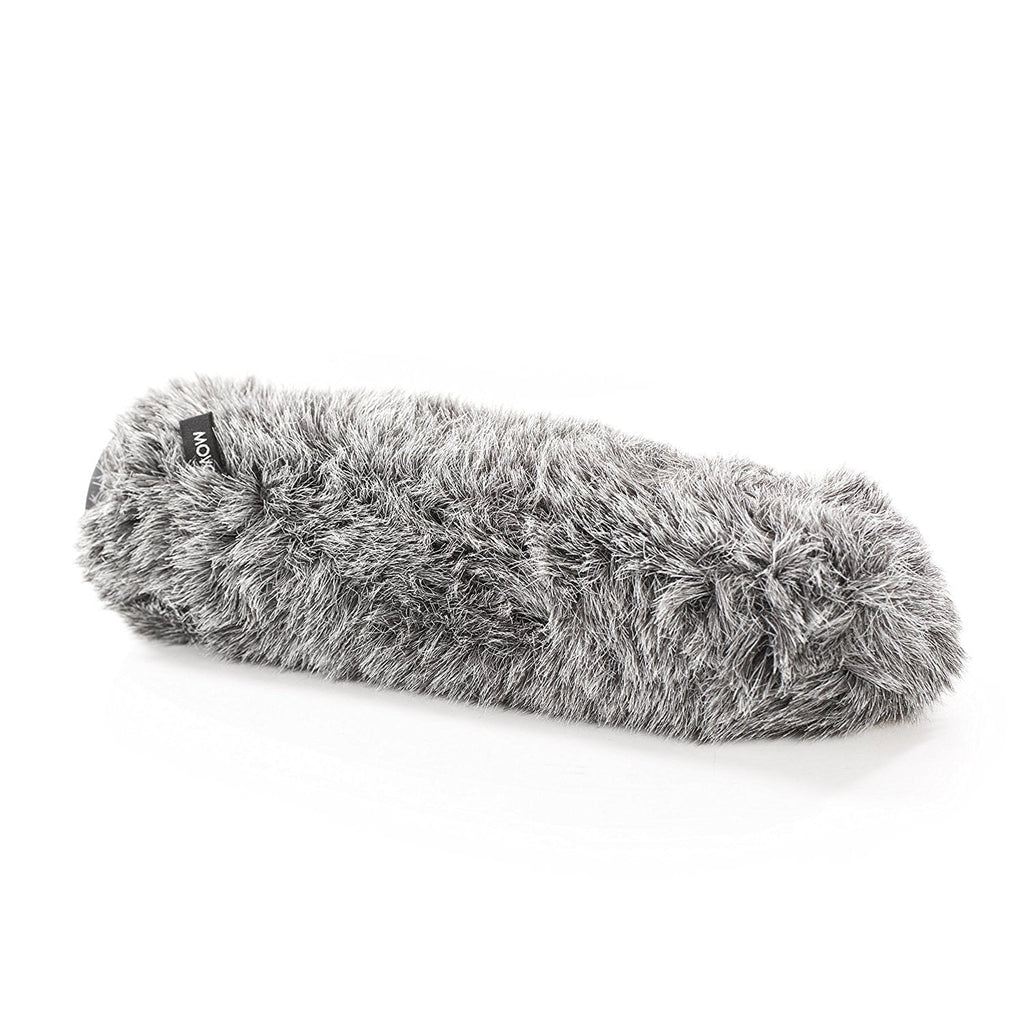 Movo Ws-g270 Furry Rigid Windscreen For Microphones 18-23mm In Diameter And Up To 10.6" [27cm] Long - Dark Gray