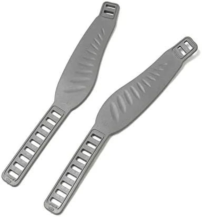 Life Fitness appropriate Aftermarket Stationary Bikes Long GRAY Pedal Straps | (2" W x 12-1/2" L) Universal (Aftermarket) Replacement for Exercise Bike Bicycle Cycle Home Gym Life Cycle