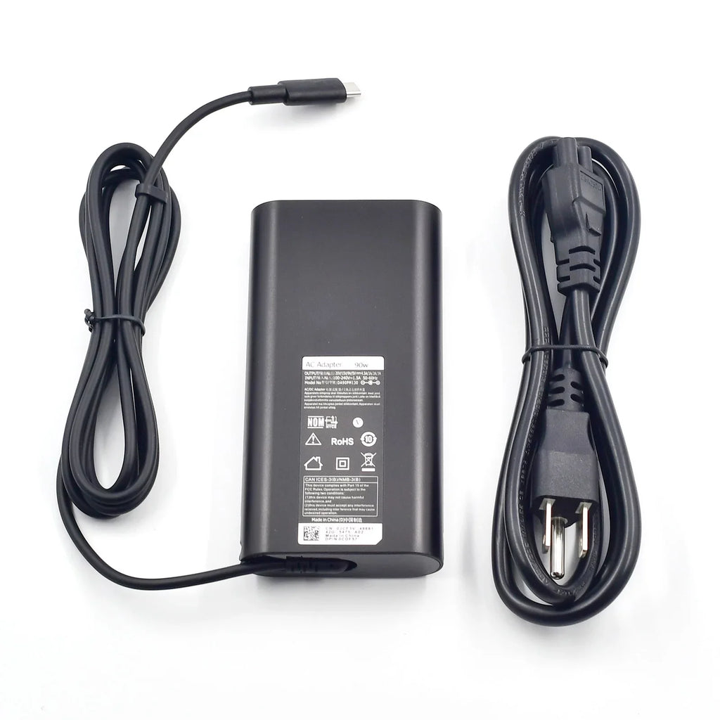 90W USBC Type C AC Adapter for  XPS 13 9370, 15 9560, Precision 5550, 5750, 3540 LA90PM170