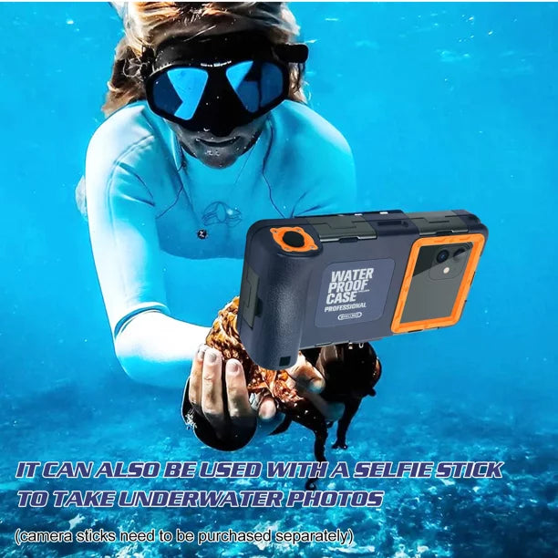 UrbanX Professional [15m/50ft] Swimming Diving Surfing Snorkeling Photo Video Waterproof Protective Case Underwater Housing for Infinix S4 And all Phones Up to 6.9 Inch LCD with Lanyard