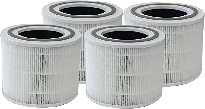 3-in-1 True HEPA Carbon Filter Replacement suitable with Puroair 240 Air Purifier, 4 Pack
