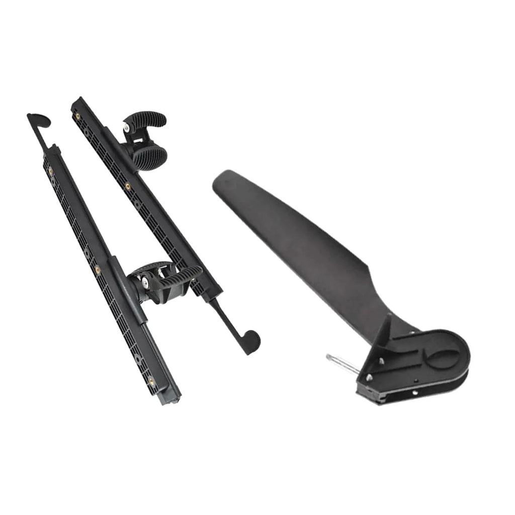 kesoto Kayak Rudder Kayak Foot Pegs craft Tail Watercraft Rudder with Foot Brace Pedals for Fishing craft Canoeing Marine Accessories