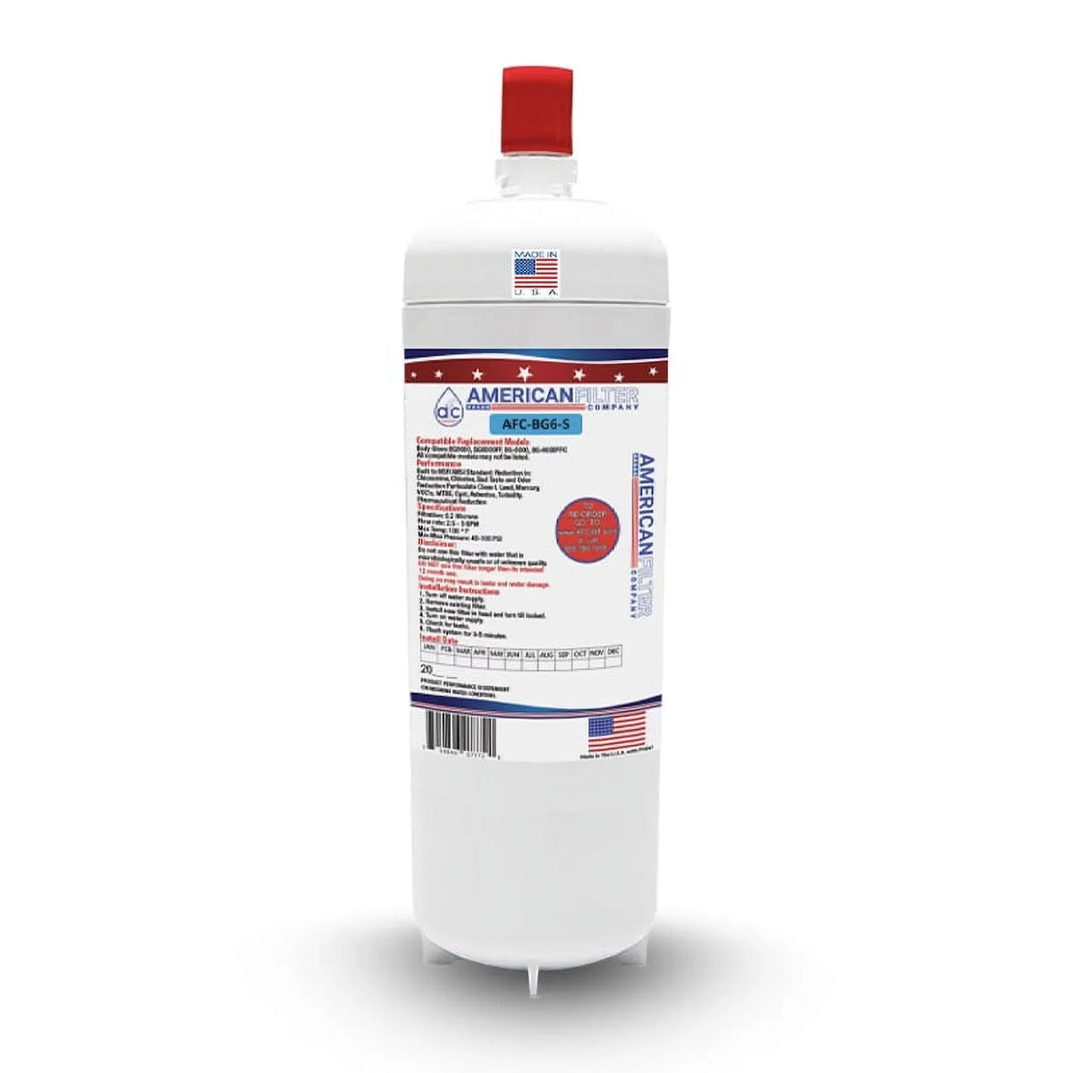 AFC Brand , aqua Filter , Model # AFC-APH3-2 , appropriate with - 1 Filters - Made in U.S.A.