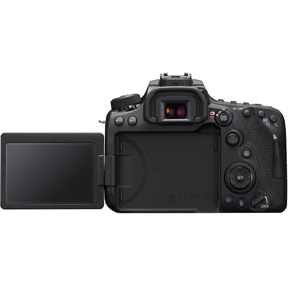 EOS 90D DSLR Camera With  EF-S 10-18mm f/4.5-5.6 IS STM Lens, Soft Padded Case, Memory Card, and More