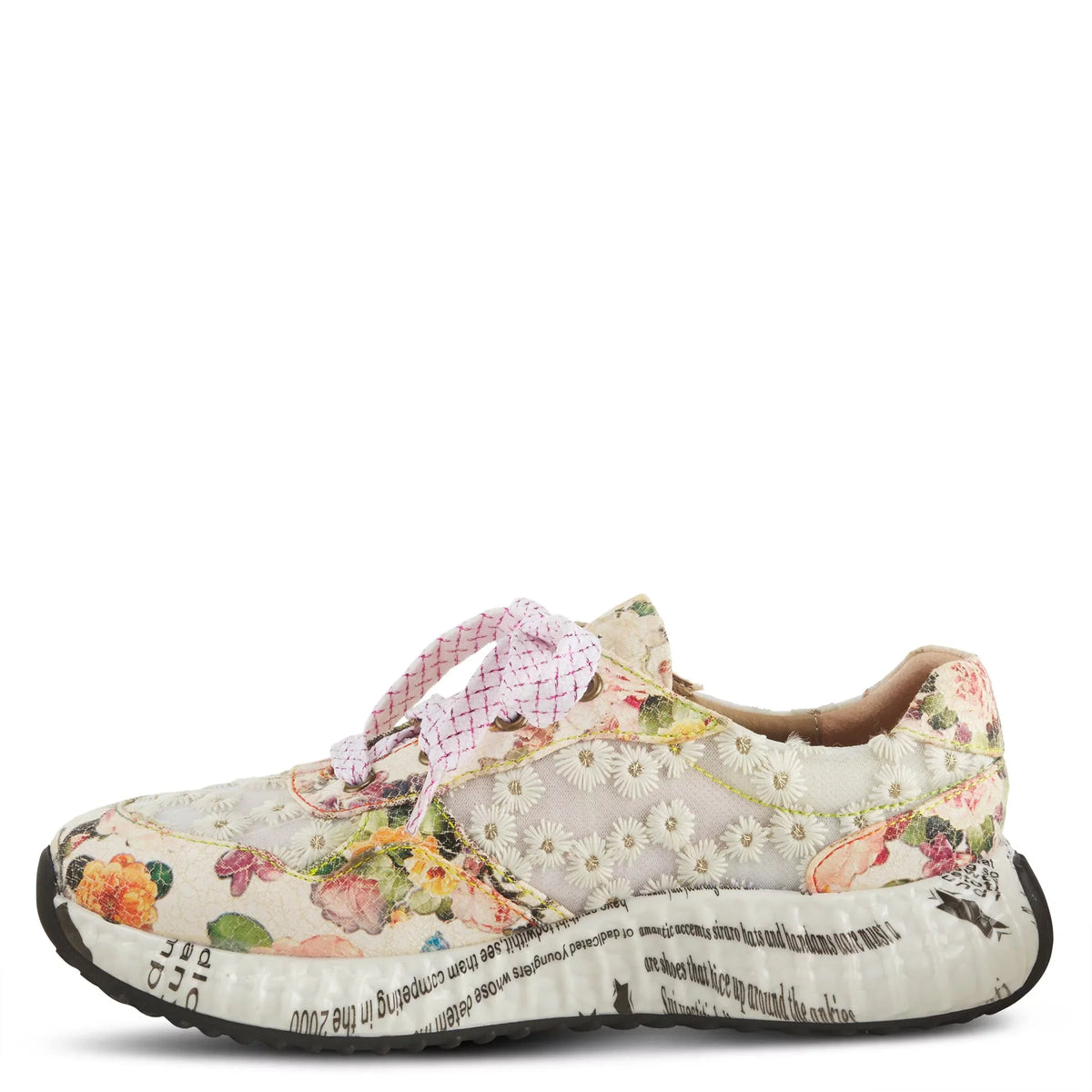 Spring Step L'Artiste Women's Daisymae Fashion Sneaker Beige Multi EU 43 / US 11.5-12