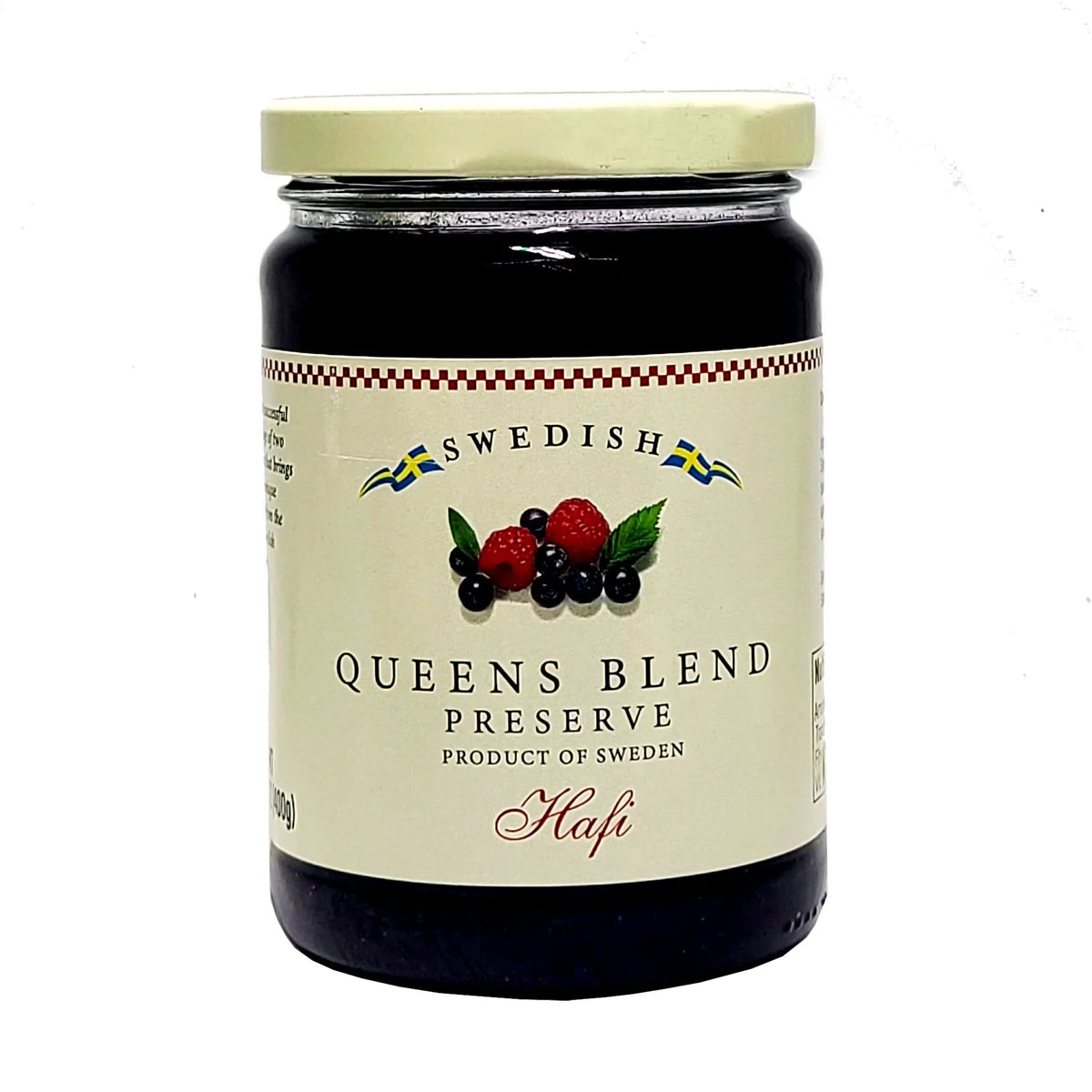 (400 ml) Each with Bonus Stainless Steel Stirring Spoon (3-Pc Set). Combo Pack of Hafi Swedish Black Currant & Swedish Queens Blend Preserves 14.1 Oz