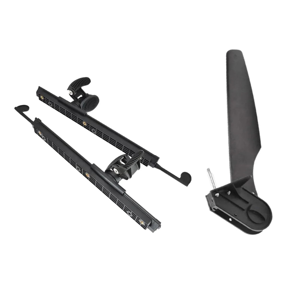 kesoto Kayak Rudder Kayak Foot Pegs craft Tail Watercraft Rudder with Foot Brace Pedals for Fishing craft Canoeing Marine Accessories
