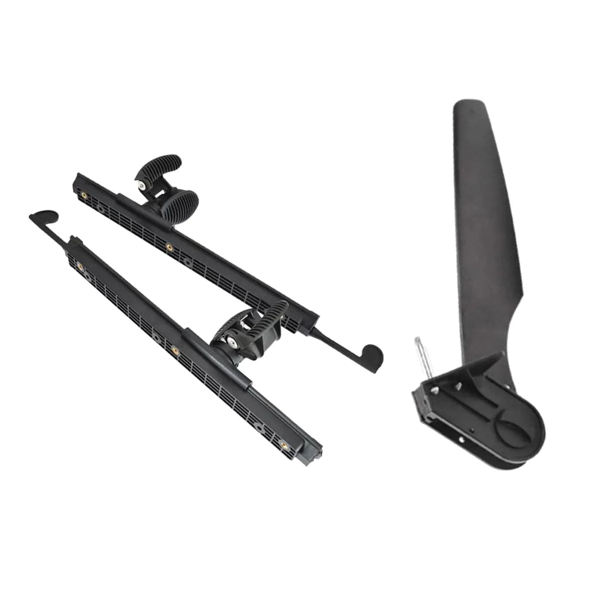 kesoto Kayak Rudder Kayak Foot Pegs craft Tail Watercraft Rudder with Foot Brace Pedals for Fishing craft Canoeing Marine Accessories