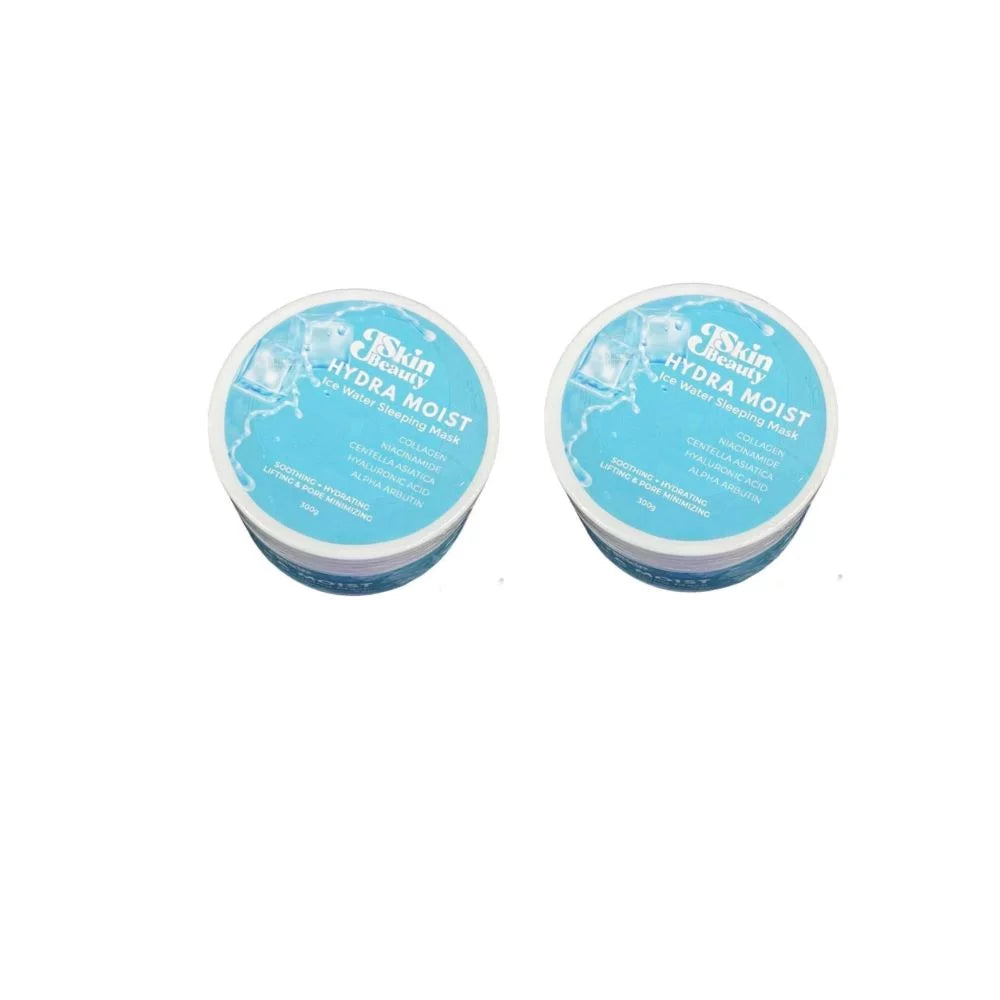 2 Jars J Skin Beauty Hydra Moist Ice liquid Sleeping Mask - NO EXPIRY DATES PRINTED