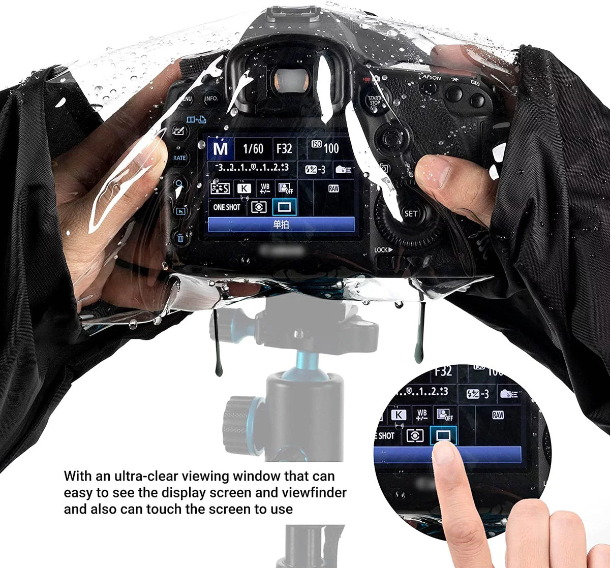 Professional Waterproof Camera Rain shield Rain Coat for    Fujifilm and More DSLR Mirrorless Cameras