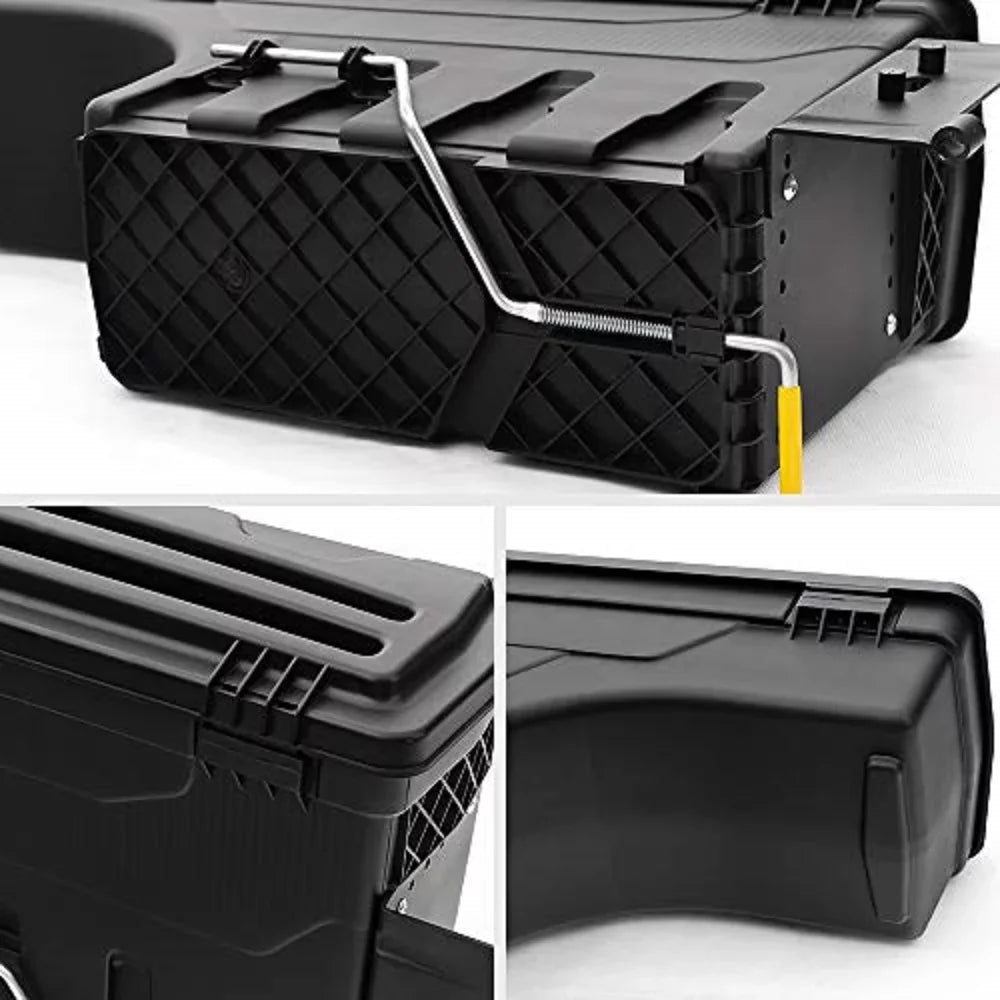 PIT66 Truck Bed Storage Box Toolbox Driver Left Side LH Fit for  Tacoma 2005-2020 Black