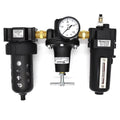 Interstate Pneumatics WC1081HDGP 1/2" â€ Large "T" Handle Poly Bowl Filter Regulator Lubricator - Integral Combo Made in USA
