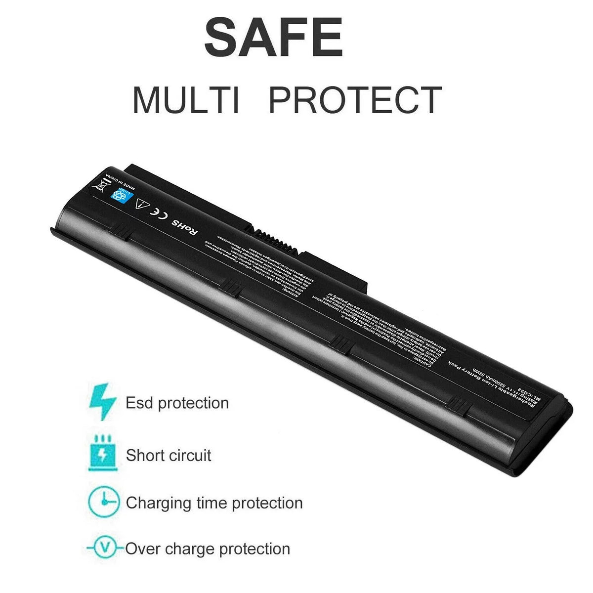 Battery for  COMPAQ CQ58-D01SA CQ58-D01SL CQ58-D01SO CQ58-D01SP CQ58-D01SQ